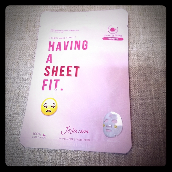 Jeju:en Other - 🆕️Having A Sheet Fit Firming Mask Ginseng Berry